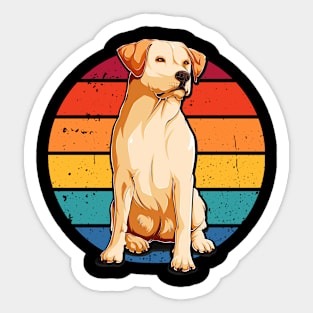 Labrador Retro Doglovers Golden Retriever Sticker